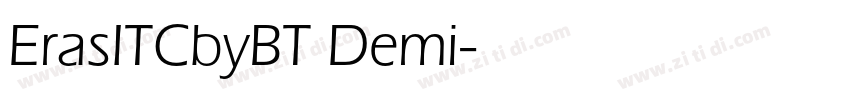 ErasITCbyBT Demi字体转换
